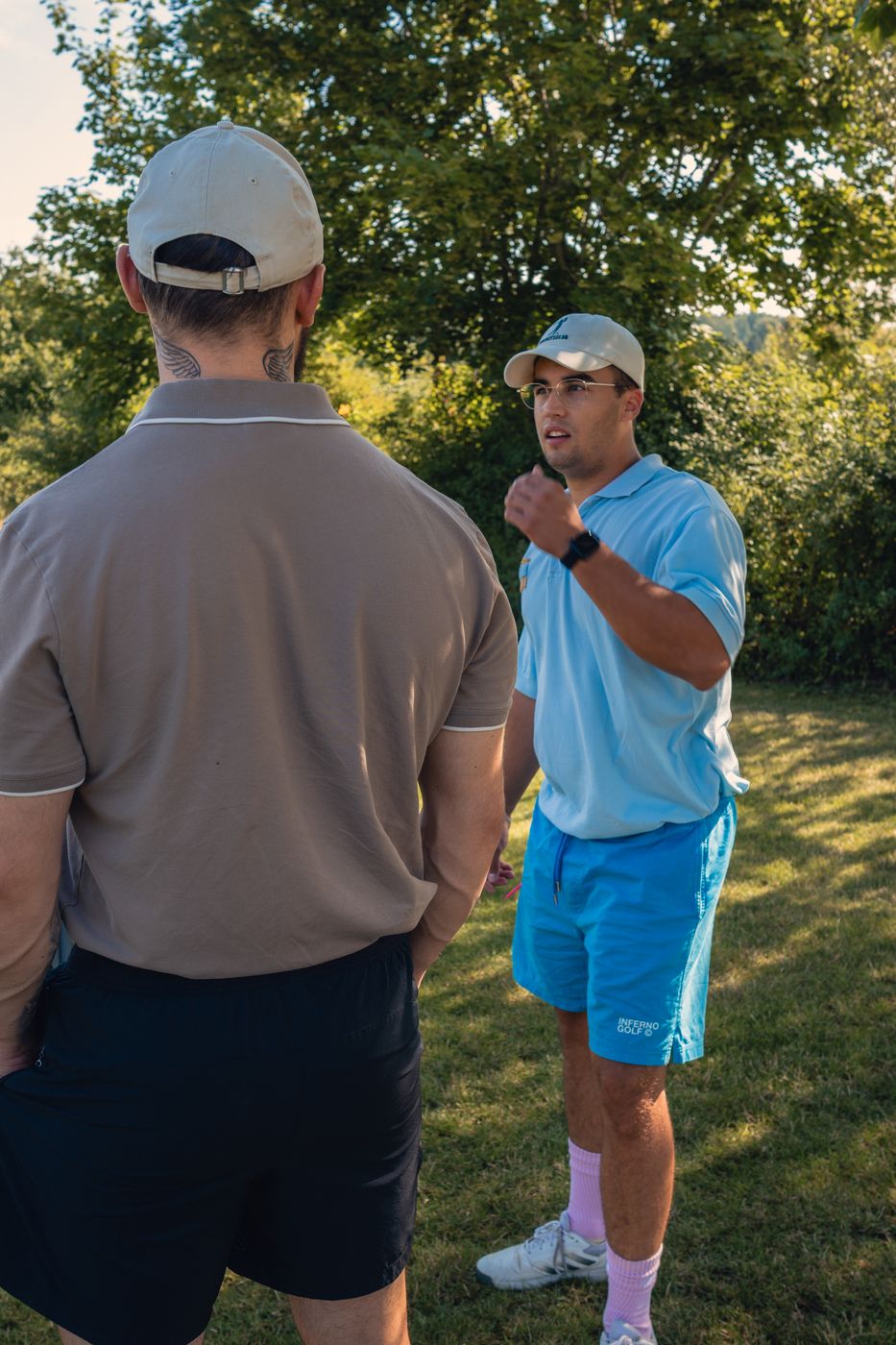 Warm-up auf der Driving Range beim Turnier Birdies on Tour