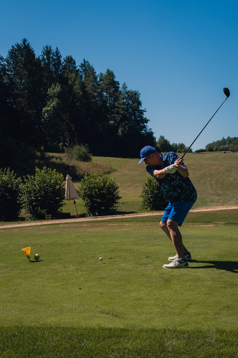 Spielszene auf der Runde beim Turnier Birdies on Tour auf der Golfanlage Gerhelm