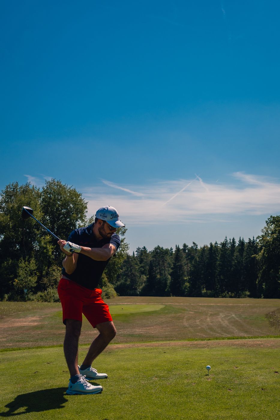 Spielszene auf der Runde beim Turnier Birdies on Tour auf der Golfanlage Gerhelm