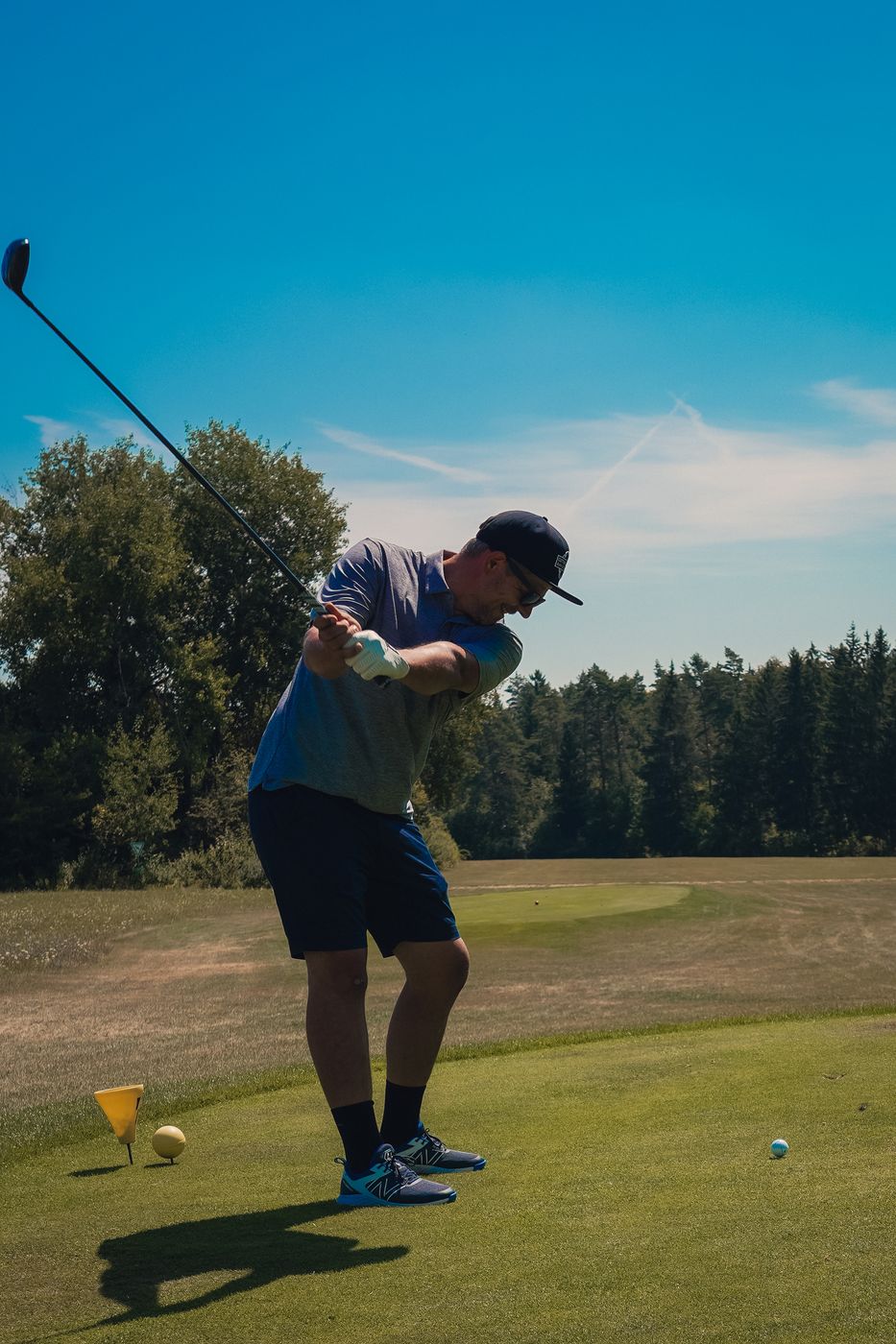 Spielszene auf der Runde beim Turnier Birdies on Tour auf der Golfanlage Gerhelm