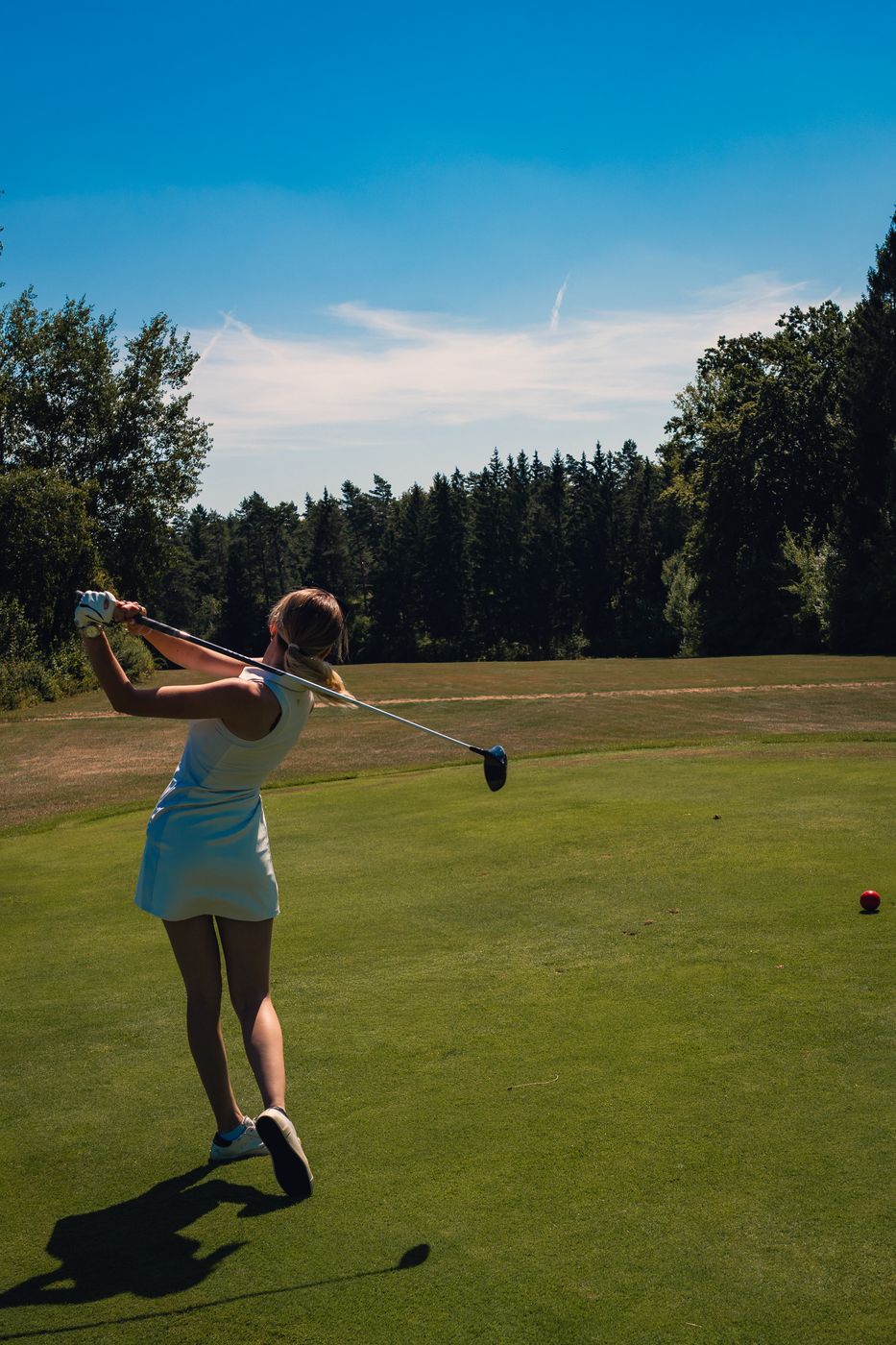 Spielszene auf der Runde beim Turnier Birdies on Tour auf der Golfanlage Gerhelm