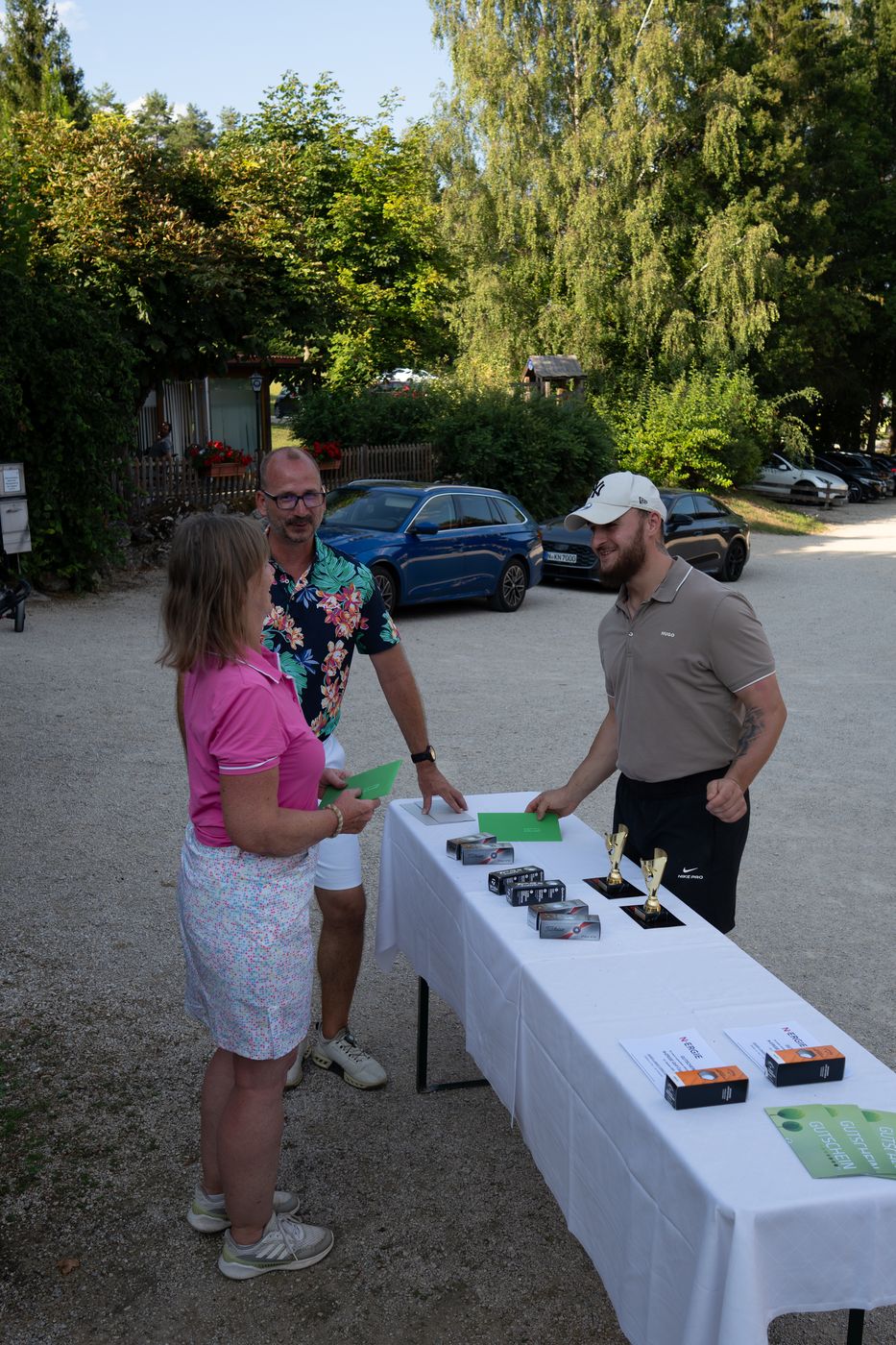 Siegerehrung beim Turnier Birdies on Tour auf der Golfanlage Gerhelm